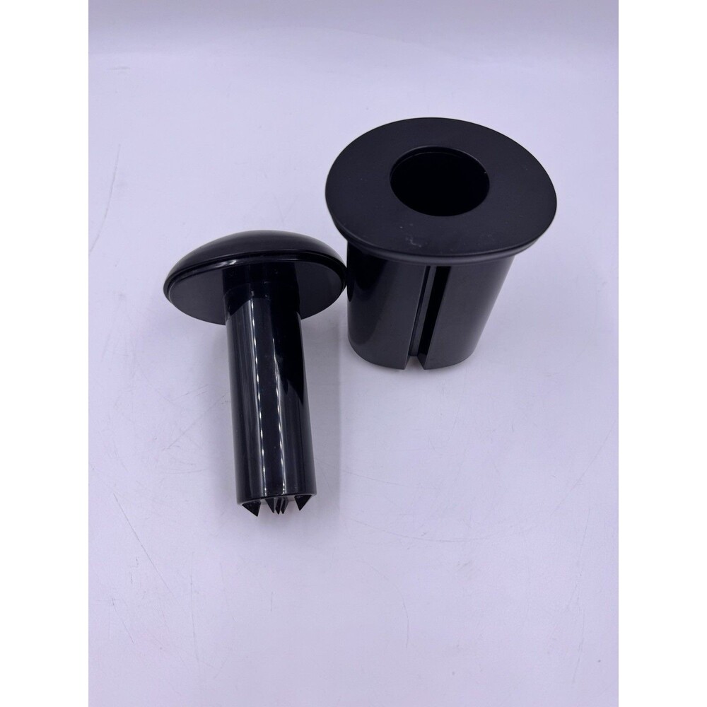Veggie Bullet VB-102 Outer & Inner Pusher Replacement Part Black Used